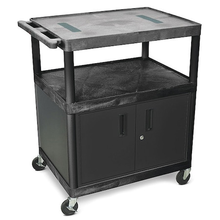 Mobile Workbench Cabinet, 24 In. W, Black MPN:LE40C-B