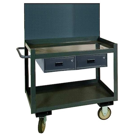 Mobile Workctr w/Pegbrd, 1200 lb., 36 In.W MPN:RSC-2436-2-PB-2DR-95