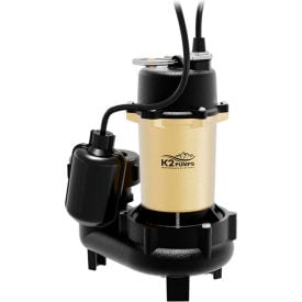 K2® Effluent Pump with Quick Connect Cast Iron Base 1/2 HP 70 GPM SWF05001TPK