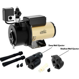 K2® 3/4 HP Cast Iron Convertible Jet Pump w/Multi-Function Diagnostic Capabilities WPD07502K