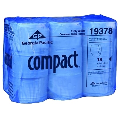 Gp Pro Compact CORELESS2PLY Toilet Paper Rolls MPN:19375
