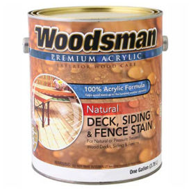 Woodsman 100 Acrylic Natural Deck Siding & Fence Wood Stain Cedartone Gallon - 149320 149320
