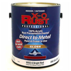 X-O Rust Anti-Rust Enamel Gloss Finish Bright Red Gallon - 176842 176842