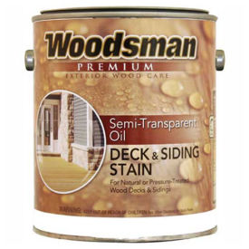 Woodsman Semi-Transparent Oil Deck Siding & Fence Wood Stain Cedar Gallon - 591125 591125