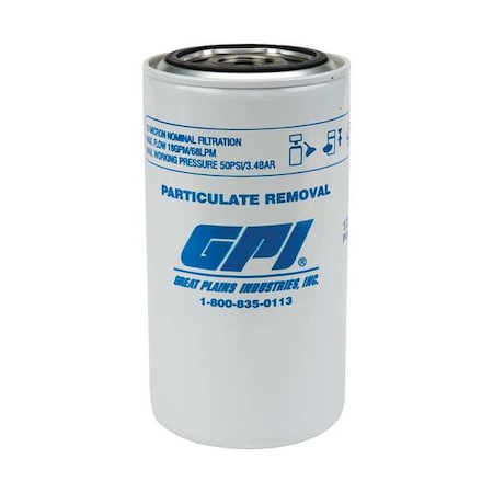 Fuel Filter, 18 gpm, 50 psi, 3-3/4 in L MPN:129300-01