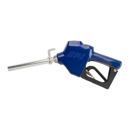 Fuel Nozzle, Blue, Straight, 17 in Aluminum Spout MPN:110121-8