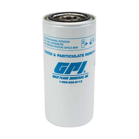Fuel Filter, 10micron, 18 gpm, 50psi, 7 in L MPN:129300-02
