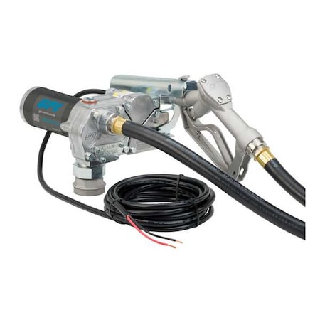 Fuel Transfer Pump, 12V DC, 15 gpm Max. Flow Rate, 1/5 HP, Cast Aluminum, 1 in NPT Inlet MPN:M-150S-MU