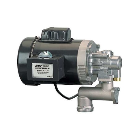 Oil Transfer Pump, Electric, 8 gpm GPM Max, 115 V AC, 1 HP, 30 min MPN:L5132