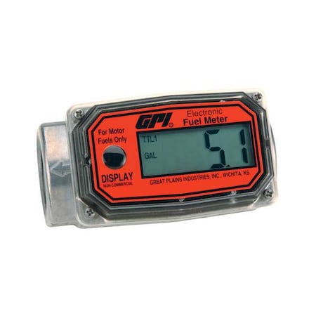 Flowmeter, Turbine, For Fuel, 1 in. FNPT MPN:01A31GM