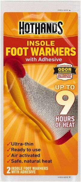 Hand & Foot Warmers, Warmer Type: Foot Warmer , Average Temperature: 99.00F , Overall Length: 9.75in , Features: Air-Activated, Ready to Use MPN:HFINSPDQ