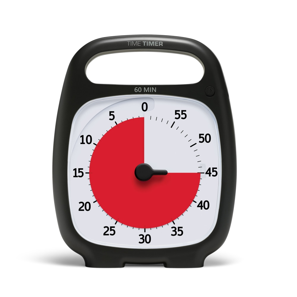 Time Timer PLUS Timer, 60 Minutes, Charcoal MPN:TTMP7WBLK