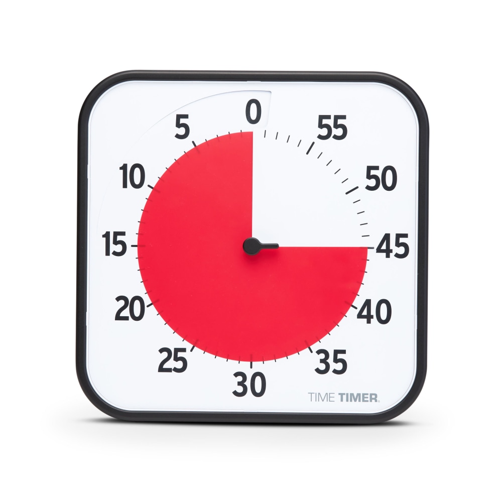 Time Timer Original Timer, 12in, Black MPN:TTMTT12BW