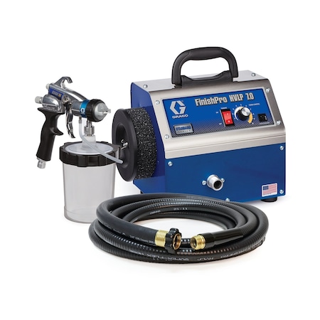 HVLP Paint Sprayer, 4 Stages, 1 qt. Tank MPN:17N263