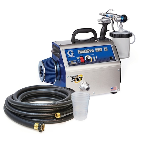 HVLP Paint Sprayer, 4 Stages, 1 qt. Tank MPN:17N265
