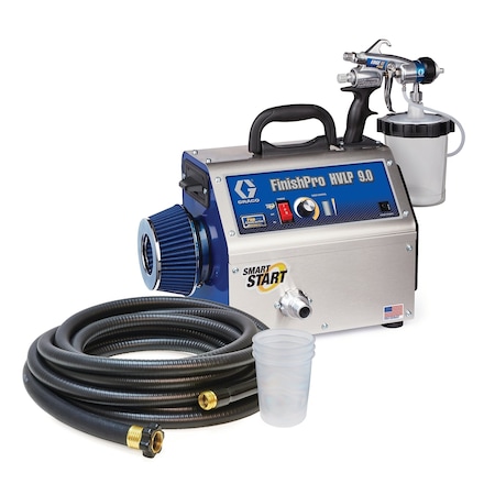 HVLP Paint Sprayer, 4 Stages, 1 qt. Tank MPN:17N266
