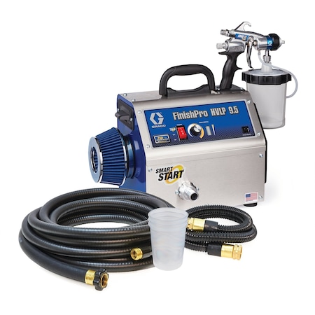 HVLP Paint Sprayer, 4 Stages, 1 qt. Tank MPN:17N267