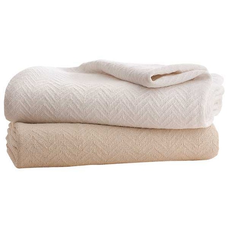 Blanket, Full, 80x90 In., Natural, PK4 MPN:1B08112