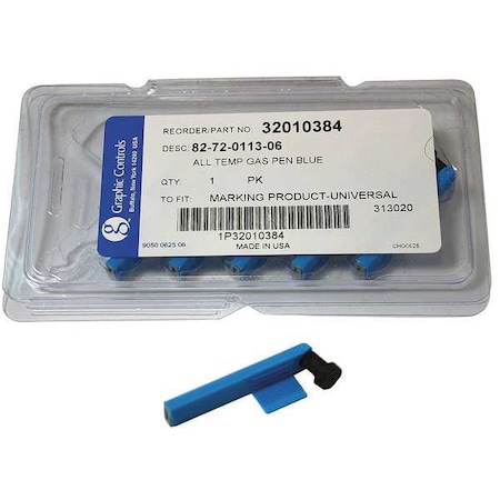 Chart Recorder Pen, Blue, PK6 MPN:82-72-0113-06 - BLUE STATIC PENS