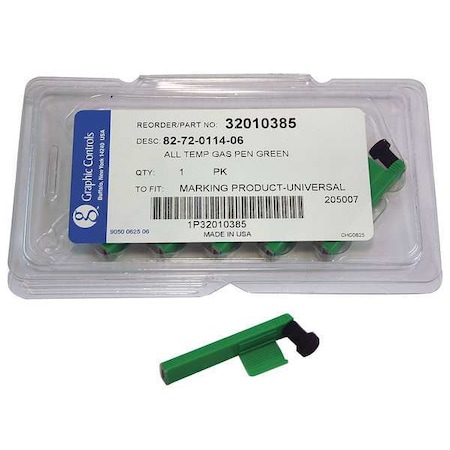 Chart Recorder Pen, Green, PK6 MPN:82-72-0114-06 - GREEN TEMPERATURE PENS