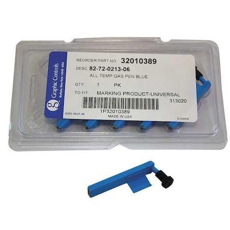 Chart Recorder Pen, Blue, PK6 MPN:82-72-0213-06 - BLUE STATIC PENS