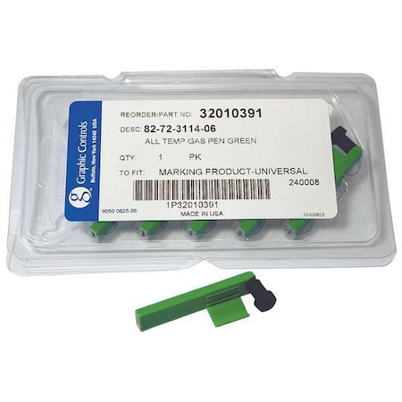 Chart Recorder Pen, Green, PK6 MPN:82-72-3114-06 - GREEN TEMPERATURE PENS