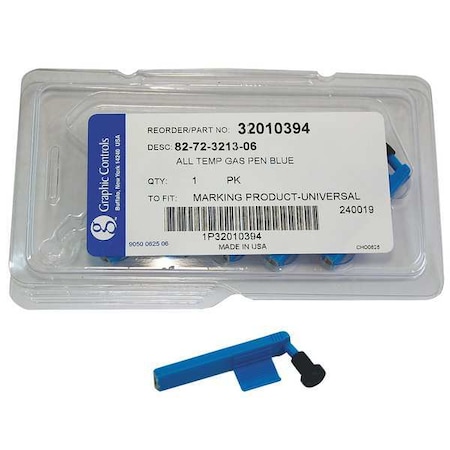 Chart Recorder Pen, Blue, 0.539