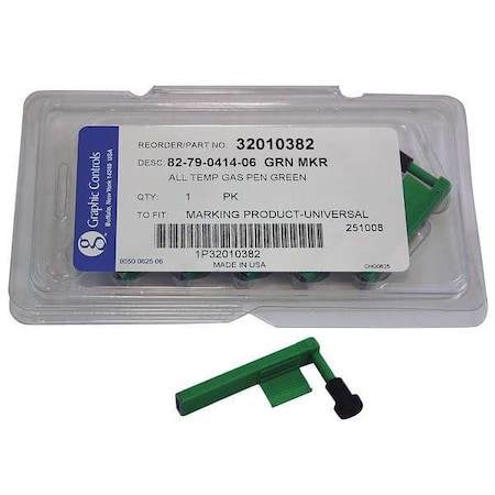 Chart Recorder Pen, Green, PK6 MPN:82-79-0414-06 - GREEN TEMPERATURE PENS