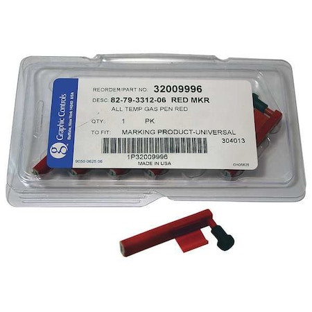 Chart Recorder Pen, Red, PK6 MPN:82-79-3312-06 - RED DIFFERENTIAL PENS