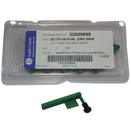Chart Recorder Pen, Green, PK6 MPN:82-79-3414-06 - GREEN TEMPERATURE PENS