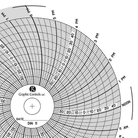 Circular Paper Chart, 24 hr, 60 pkg MPN:Chart 011