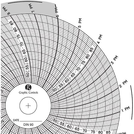 Circular Paper Chart, 24 hr, 60 pkg MPN:Chart 090