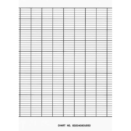 Strip Chart, Roll, Range None, Length 82 Ft MPN:CLH GD204080U050