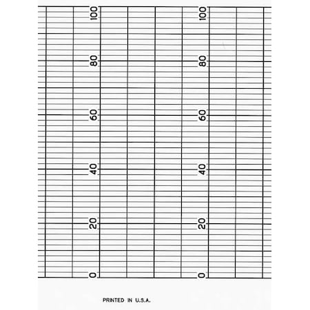 Strip Chart, Fanfold, Range 0 to 100, 52 Ft MPN:CLH GD204552