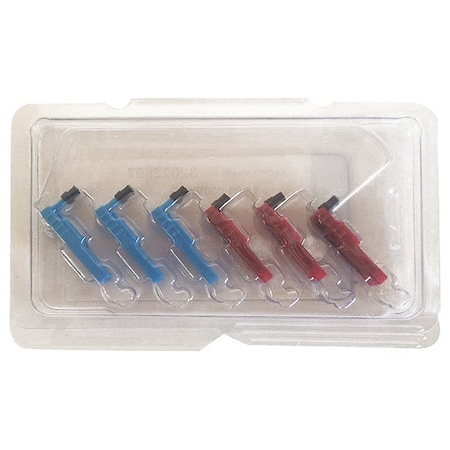Chart Recorder Pen, Red/Blue, Dickson, PK6 MPN:Pens-P246
