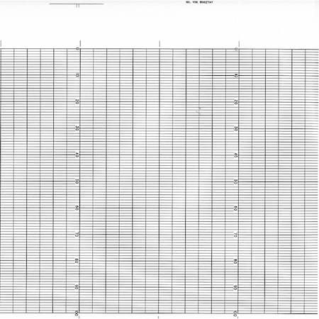Strip Chart, Fanfold, Range 0 to 100, 99 Ft MPN:YOK B9627AY