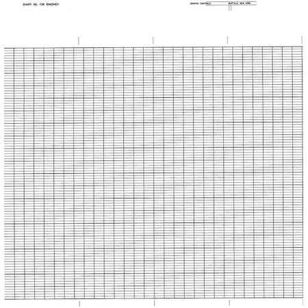 Chart, Fanfold, Range 0 to 100, 99 Ft MPN:YOK B962MEY