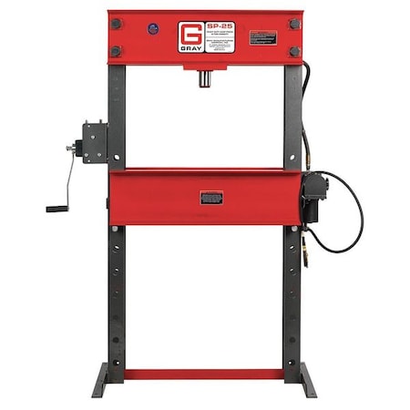 Hydraulic Press, 25 t, Air Pump, 70-3/8 In MPN:SP25 Air