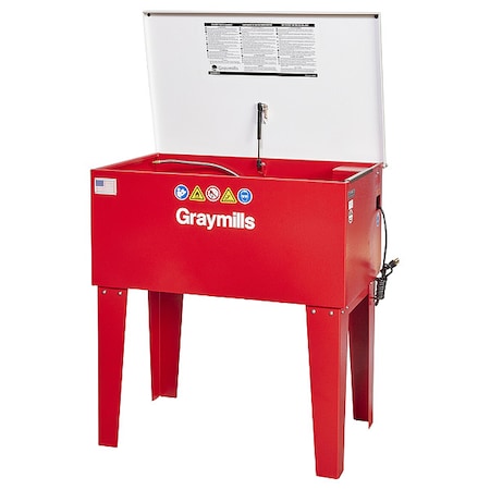 Parts Washer, Tank Steel, 15 gal, 36