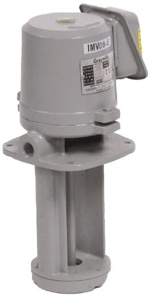 Immersion Pump: 1/8 hp, 115/230V, 0.7/0.35A, 1 Phase, 3,450 RPM, Cast Iron Housing MPN:IMV08-E