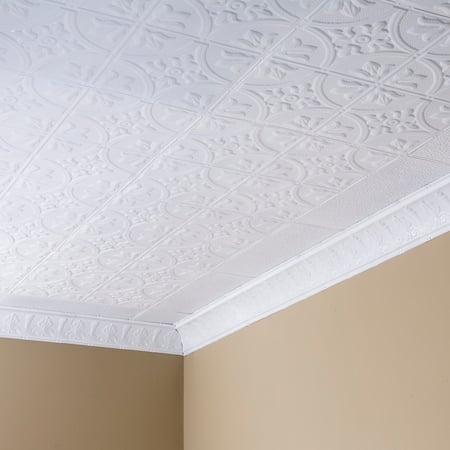 Jamestown Ceiling Tile, 24 in W x 24 in L, 15/16 in Grid Size, 5 PK MPN:T5101