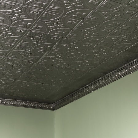 Jamestown Ceiling Tile, 24 in W x 24 in L, 15/16 in Grid Size, 5 PK MPN:T5107