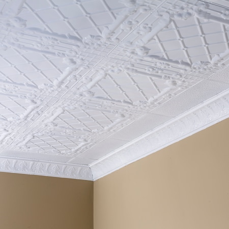 Toledo Ceiling Tile, 24 in W x 24 in L, 15/16 in Grid Size, 5 PK MPN:T5500