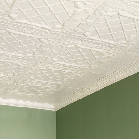 Toledo Ceiling Tile, 24 in W x 24 in L, 15/16 in Grid Size, 5 PK MPN:T5502