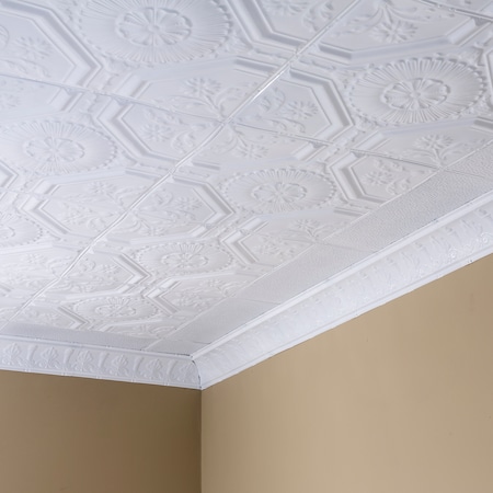 Rochester Ceiling Tile, 24 in W x 24 in L, 15/16 in Grid Size, 5 PK MPN:T5800