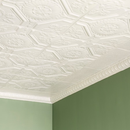 Rochester Ceiling Tile, 24 in W x 24 in L, 15/16 in Grid Size, 5 PK MPN:T5802