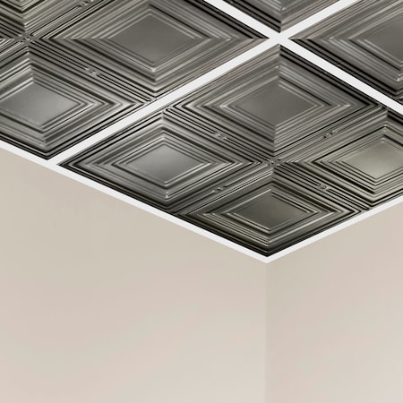 Syracuse Ceiling Tile, 24 in W x 24 in L, 15/16 in Grid Size, 5 PK MPN:Y5007