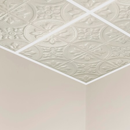 Jamestown Ceiling Tile, 24 in W x 24 in L, 15/16 in Grid Size, 5 PK MPN:Y5102