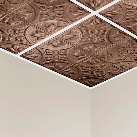 Jamestown Ceiling Tile, 24 in W x 24 in L, 15/16 in Grid Size, 5 PK MPN:Y5105