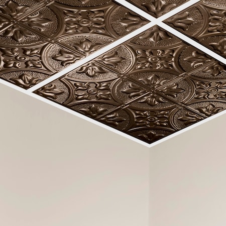 Jamestown Ceiling Tile, 24 in W x 24 in L, 15/16 in Grid Size, 5 PK MPN:Y5106